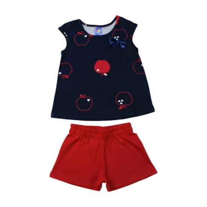 Conjunto Feminino Blusa e Shorts Sortido 9001539 - Pipa