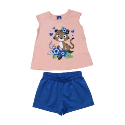 Conjunto Feminino Blusa e Shorts Sortido 9001540 - Pipa