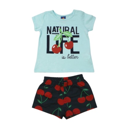 Conjunto Feminino Blusa e Shorts Sortido 9001548 - Pipa