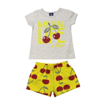 Conjunto Feminino Blusa e Shorts Sortido 9001548 - Pipa