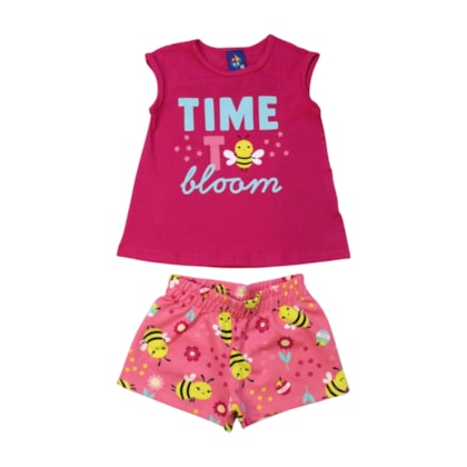 Conjunto Feminino Blusa e Shorts Sortido 9001549 - Pipa
