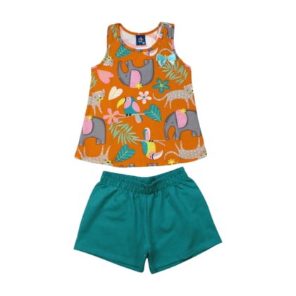 Conjunto Feminino Blusa e Shorts Sortido 9001569 - Pipa