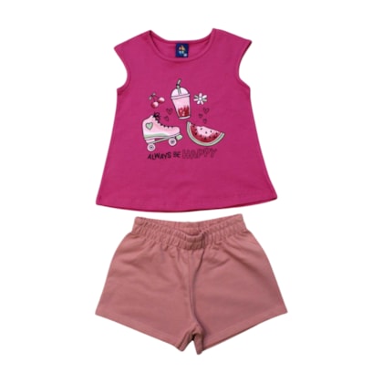 Conjunto Feminino Blusa e Shorts  Sortido 9001573 - Pipa