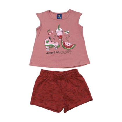 Conjunto Feminino Blusa e Shorts  Sortido 9001573 - Pipa