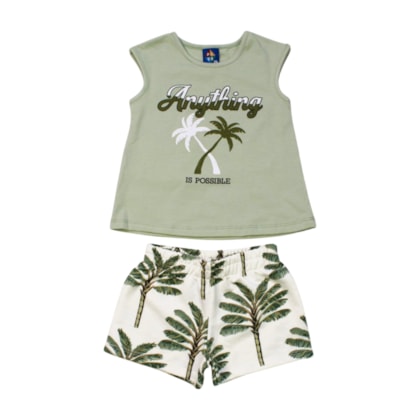 Conjunto Feminino Blusa e Shorts Sortido 9001579 - Pipa