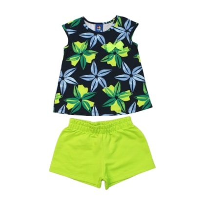 Conjunto Feminino Blusa e Shorts Sortido 9001669 - Pipa