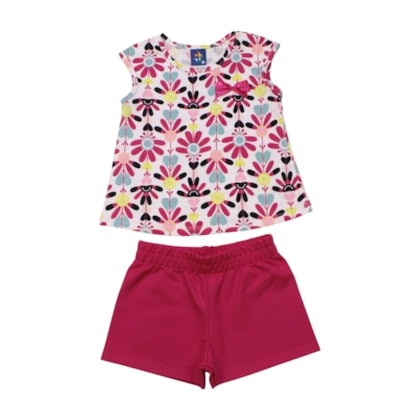 Conjunto Feminino Blusa e Shorts  Sortido 9001678 - Pipa