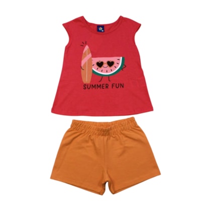 Conjunto Feminino Blusa e Shorts  Sortido 9001712 - Pipa