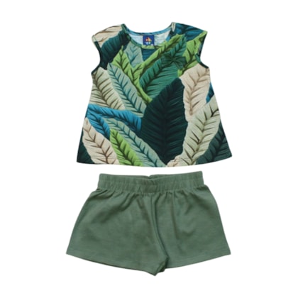 Conjunto Feminino Blusa e Shorts  Sortido 9001773 - Pipa