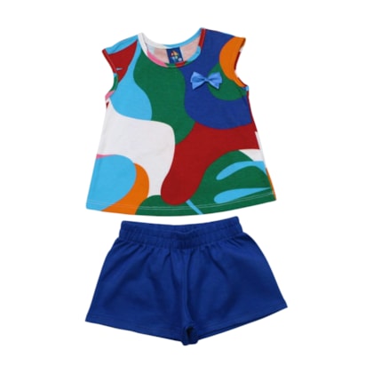 Conjunto Feminino Blusa e Shorts  Sortido 9001773 - Pipa