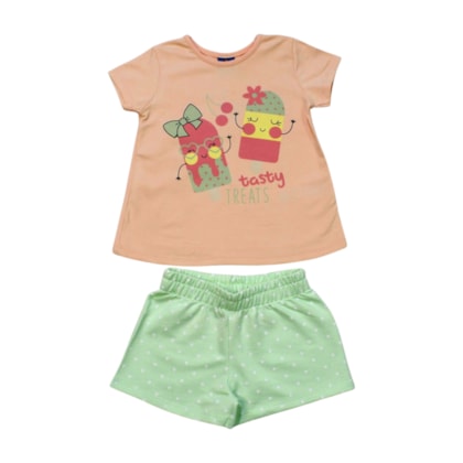 Conjunto Feminino Blusa e Shorts  Sortido 9001780 - Pipa