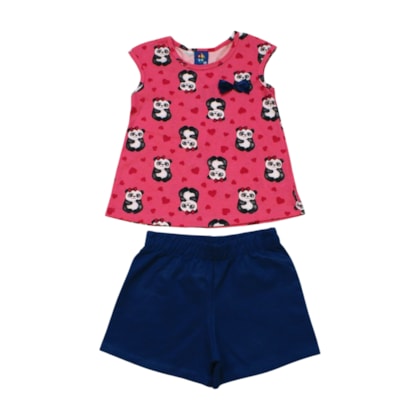 Conjunto Feminino Blusa e Shorts  Sortido 9001793 - Pipa