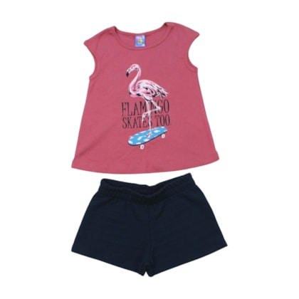Conjunto Feminino Blusa e Shorts  Sortido 9001905 - Pipa