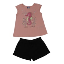 Conjunto Feminino Blusa e Shorts Sortido 9002796 - Pipa