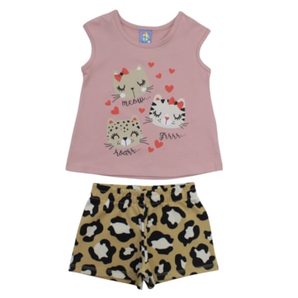 Conjunto Feminino Blusa e Shorts Sortido 9002804 - Pipa