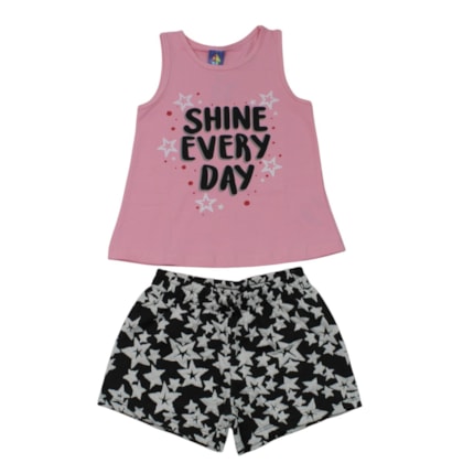 Conjunto Feminino Blusa e Shorts Sortido 9002805 - Pipa