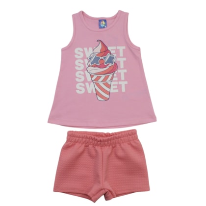 Conjunto Feminino Blusa e Shorts Sortido 9002826 - Pipa