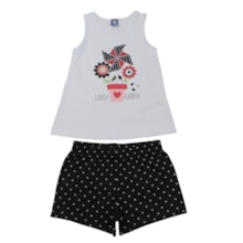 Conjunto Feminino Blusa e Shorts Sortido 9002838 - Pipa