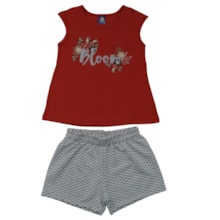 Conjunto Feminino Blusa e Shorts Sortido 9002848 - Pipa