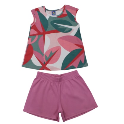 Conjunto Feminino Blusa e Shorts Sortido 9002872 - Pipa