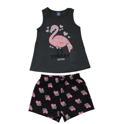 Conjunto Feminino Blusa e Shorts Sortido 9002873- Pipa