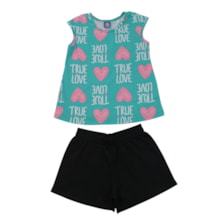 Conjunto Feminino Blusa e Shorts Sortido 9002882 - Pipa