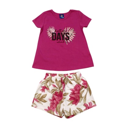 Conjunto Feminino  Blusa e Shorts Sortidos 9001567 - Pipa  