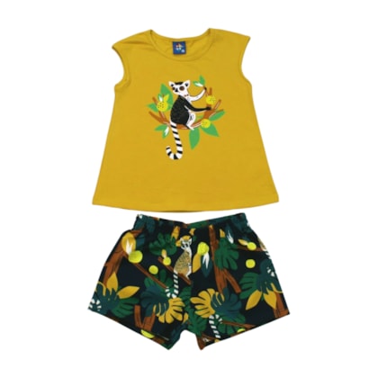 Conjunto Feminino  Blusa e Shorts Sortidos 9001700 - Pipa