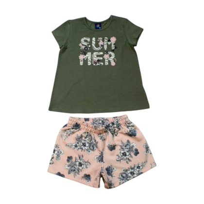 Conjunto Feminino Blusa e Shorts Sortidos 9001776 - Pipa