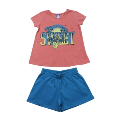 Conjunto Feminino Blusa e Shorts Sortidos 9001901 - Pipa