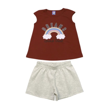 Conjunto Feminino  Blusa e Shorts Sortidos 9002424 - Pipa