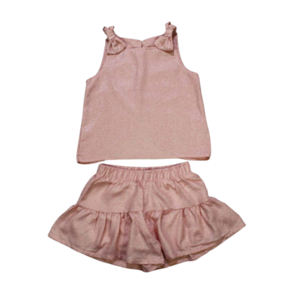 Conjunto Feminino Blusa e Shorts Tecido Lurex 4254 - Dila 