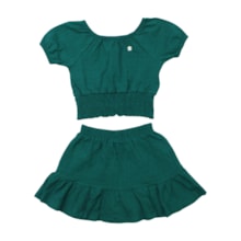 Conjunto Feminino Blusa e Shorts Trabalhado 36888 - Brandili