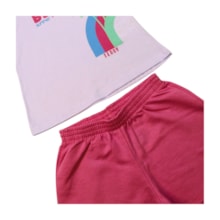 Conjunto Feminino Blusa Estampa Beach e Shorts Moletinho 18369 - Teddy