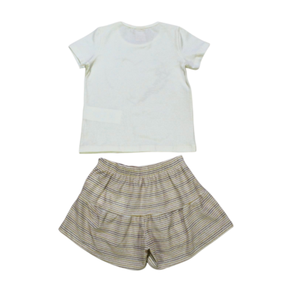 Conjunto Feminino Blusa Estampa Bonjour e Shorts 53753 - Kamylus 