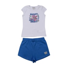 Conjunto Feminino Blusa Estampa Borboleta e Shorts 17253 - Boca Grande