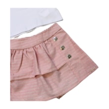 Conjunto Feminino Blusa Estampa Casas e Shorts 21651 - Glinny    