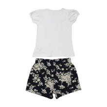 Conjunto Feminino Blusa Estampa Casas e Shorts 21651 - Glinny