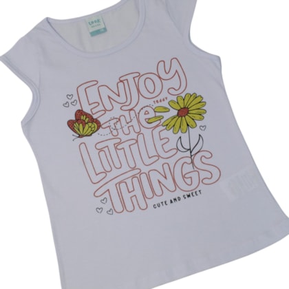 Conjunto Feminino Blusa Estampa Enjoy e Shorts Saia 18930 - Teddy