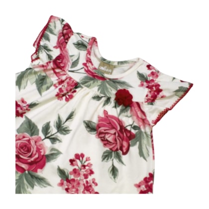 Conjunto Feminino Blusa Estampa Floral e Shorts 2001020 - Milon
