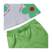 Conjunto Feminino Blusa Estampa Flores e Bermuda 18367 - Teddy
