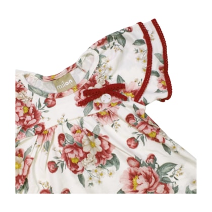 Conjunto Feminino Blusa Estampa Flores e Shorts 2001270 - Milon 