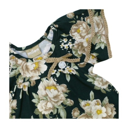 Conjunto Feminino Blusa Estampa Flores e Shorts 2001270 - Milon  