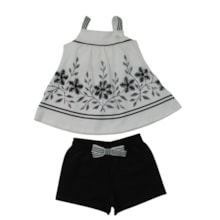 Conjunto Feminino Blusa Estampa Flores e Shorts 2001738 - Milon