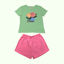 Conjunto Feminino Blusa Estampa Flores e Shorts 36957 - Brandili    