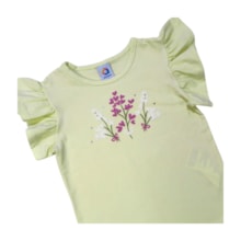 Conjunto Feminino Blusa Estampa Flores e Shorts Tecido 71401 - Alenice