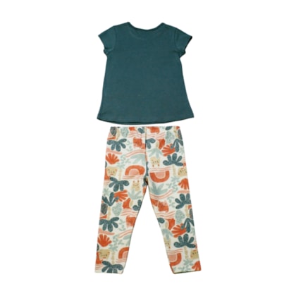 Conjunto Feminino Blusa Estampa Happy Day e Legging 26582 - Brandili  