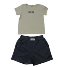 Conjunto Feminino Blusa Estampa Have Fun e Shorts 27135 - Rollu