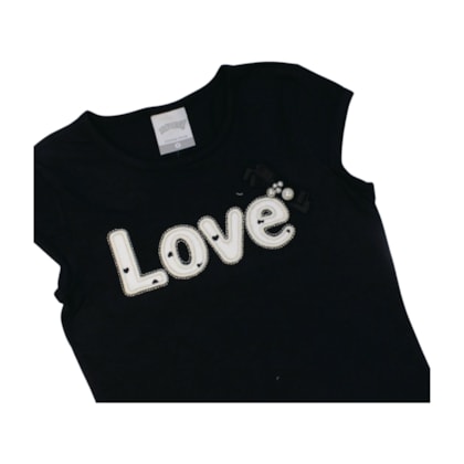 Conjunto Feminino Blusa Estampa Love e Saia A0023 - Alakazoo