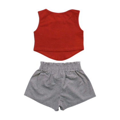 Conjunto Feminino Blusa Estampa Margarida e Shorts Tecido 07851 - Soletex